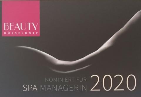 Nominierung zum Spa Manager des Jahres 2020