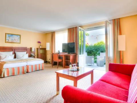 Große und barrierefreie Zimmer mit Terrasse