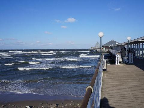 Am Strand von Bansin ausruhen