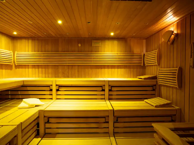 Sanfte Wärme in der Bio Sauna